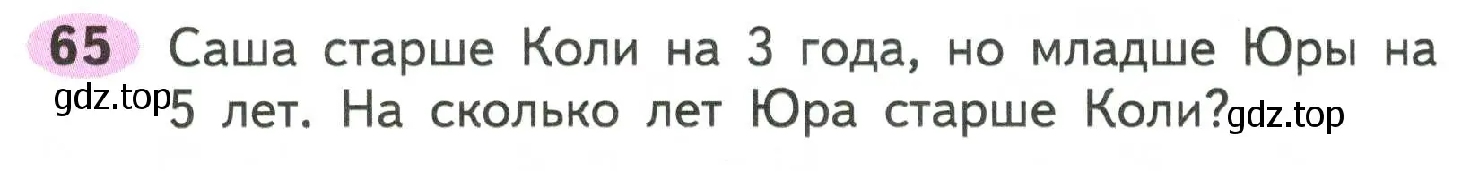 Условие номер 65 (страница 43) гдз по математике 2 класс Моро, Волкова, рабочая тетрадь 2 часть