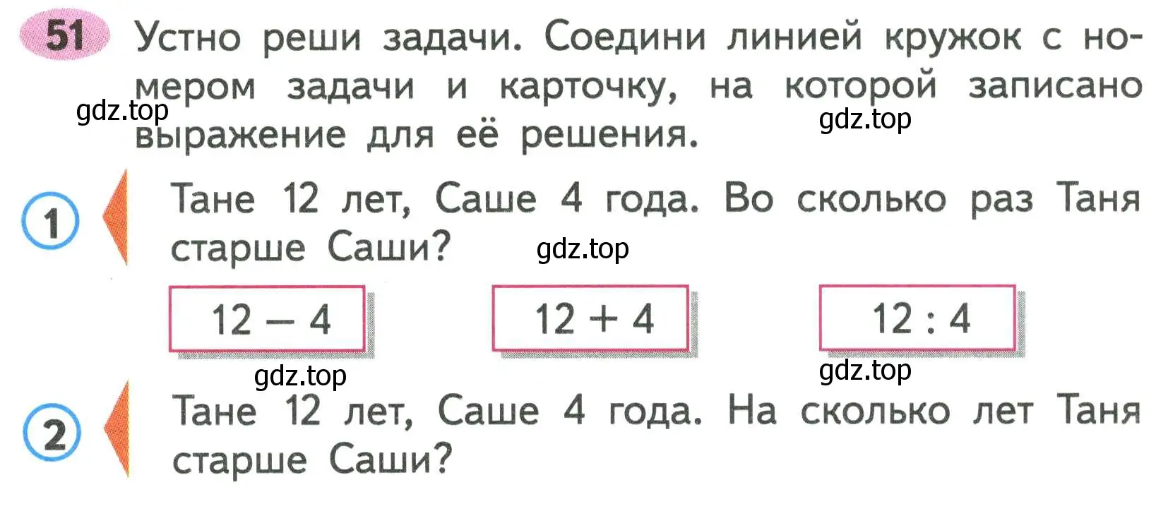 Условие номер 51 (страница 68) гдз по математике 2 класс Моро, Волкова, рабочая тетрадь 2 часть