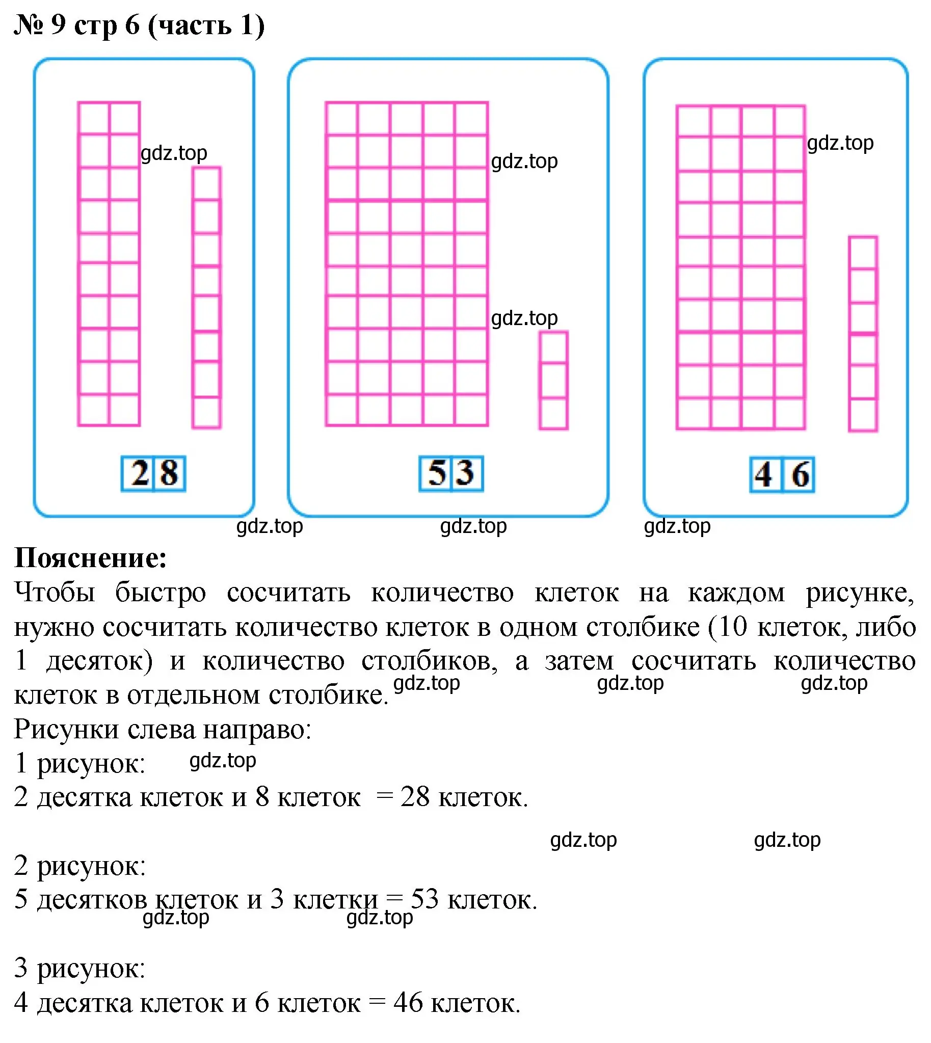 Решение номер 9 (страница 6) гдз по математике 2 класс Моро, Волкова, рабочая тетрадь 1 часть