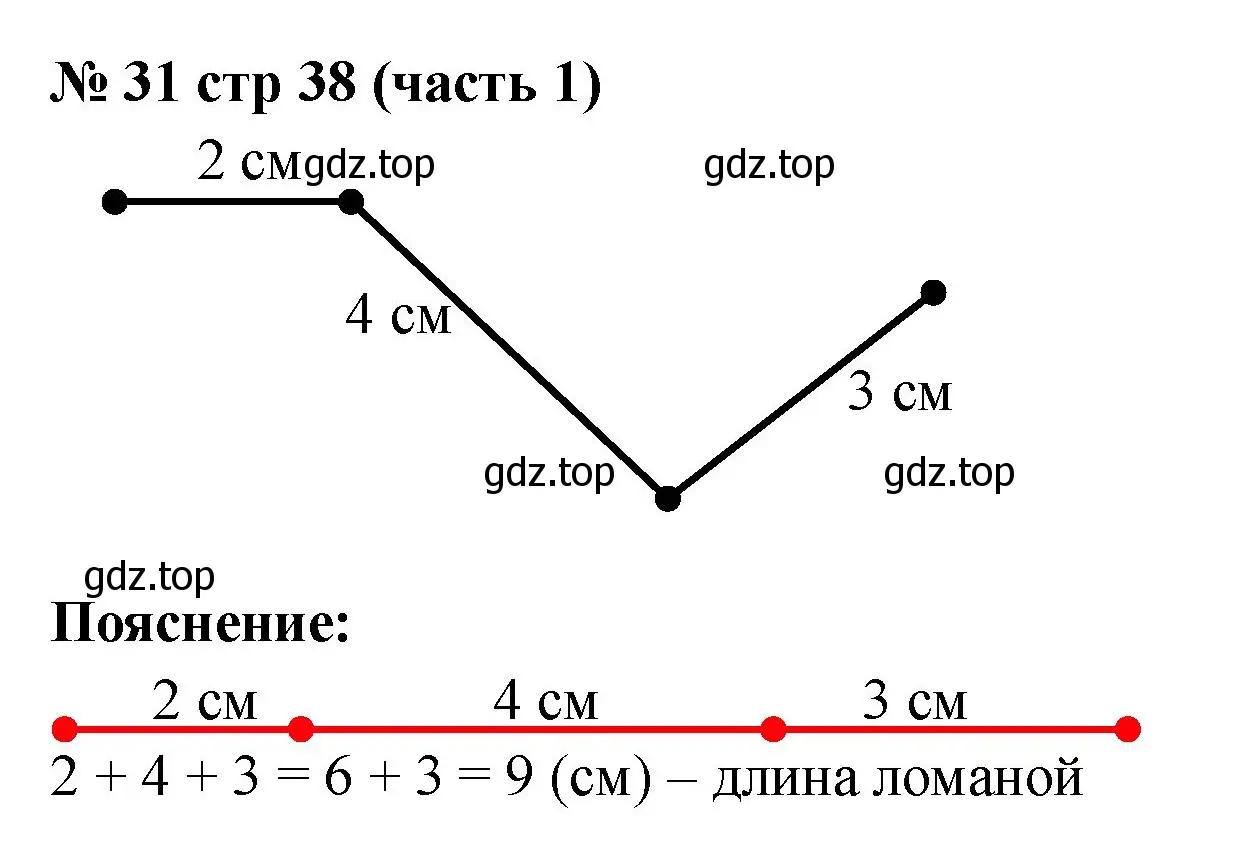 Решение номер 31 (страница 38) гдз по математике 2 класс Моро, Волкова, рабочая тетрадь 1 часть