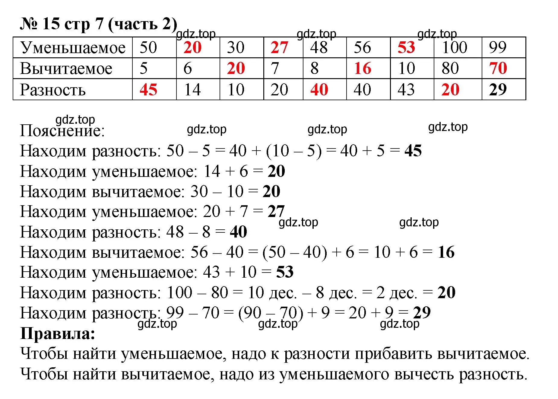 Решение номер 15 (страница 7) гдз по математике 2 класс Моро, Волкова, рабочая тетрадь 2 часть