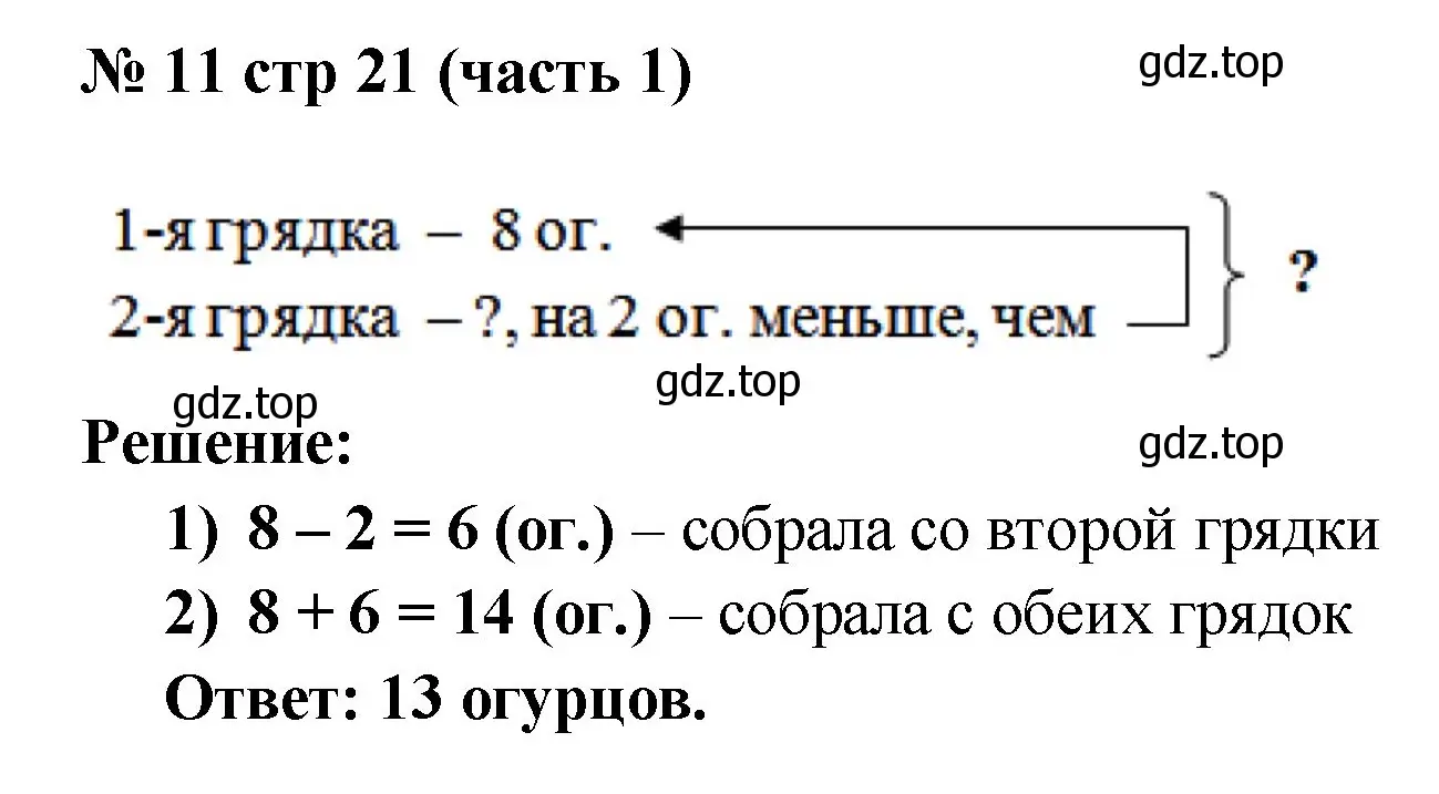 Решение номер 11 (страница 21) гдз по математике 2 класс Моро, Бантова, учебник 1 часть