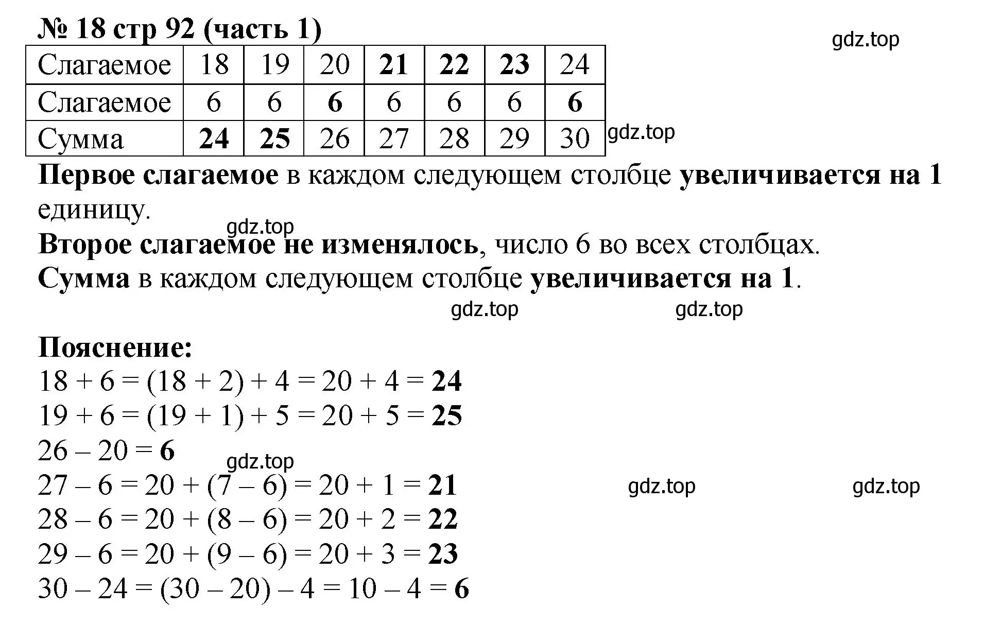 Решение номер 18 (страница 92) гдз по математике 2 класс Моро, Бантова, учебник 1 часть