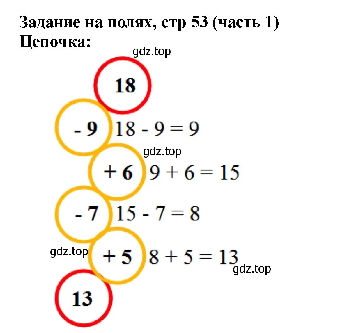 Решение номер Задание на полях (страница 53) гдз по математике 2 класс Моро, Бантова, учебник 1 часть