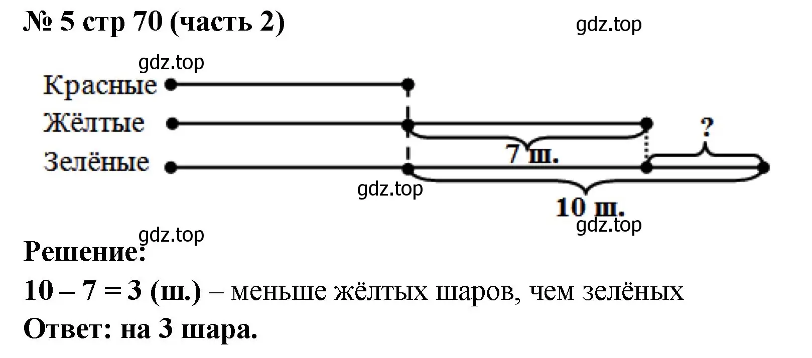 Решение номер 5 (страница 70) гдз по математике 2 класс Моро, Бантова, учебник 2 часть