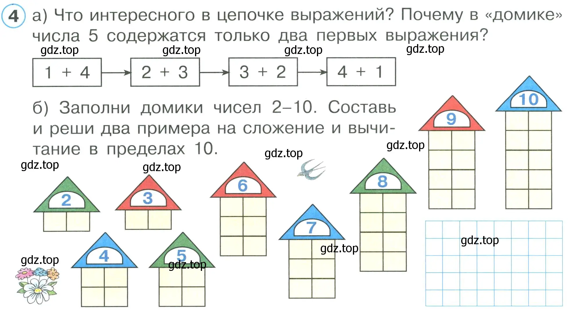 Условие номер 4 (страница 6) гдз по математике 2 класс Петерсон, рабочая тетрадь 1 часть