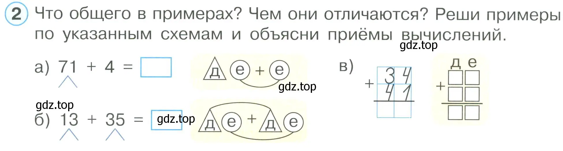 Условие номер 2 (страница 13) гдз по математике 2 класс Петерсон, рабочая тетрадь 1 часть