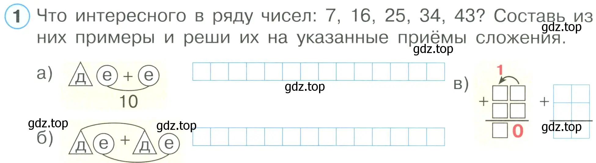 Условие номер 1 (страница 20) гдз по математике 2 класс Петерсон, рабочая тетрадь 1 часть