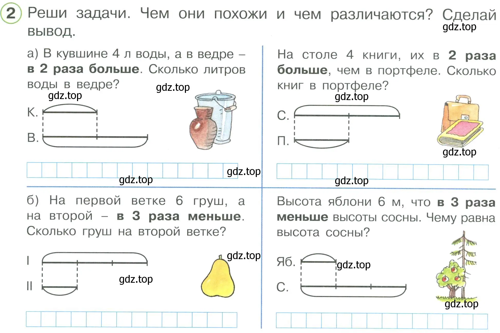 Условие номер 2 (страница 6) гдз по математике 2 класс Петерсон, рабочая тетрадь 3 часть