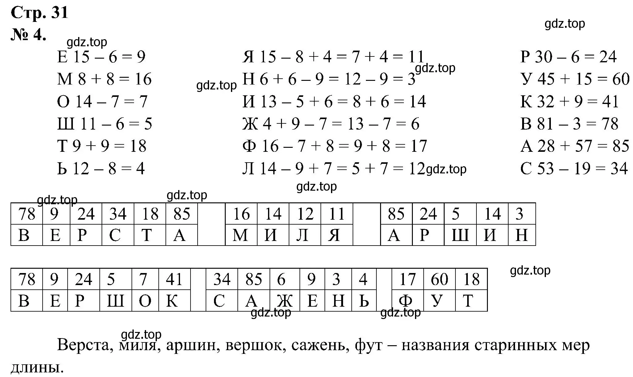 Решение номер 4 (страница 31) гдз по математике 2 класс Петерсон, рабочая тетрадь 1 часть