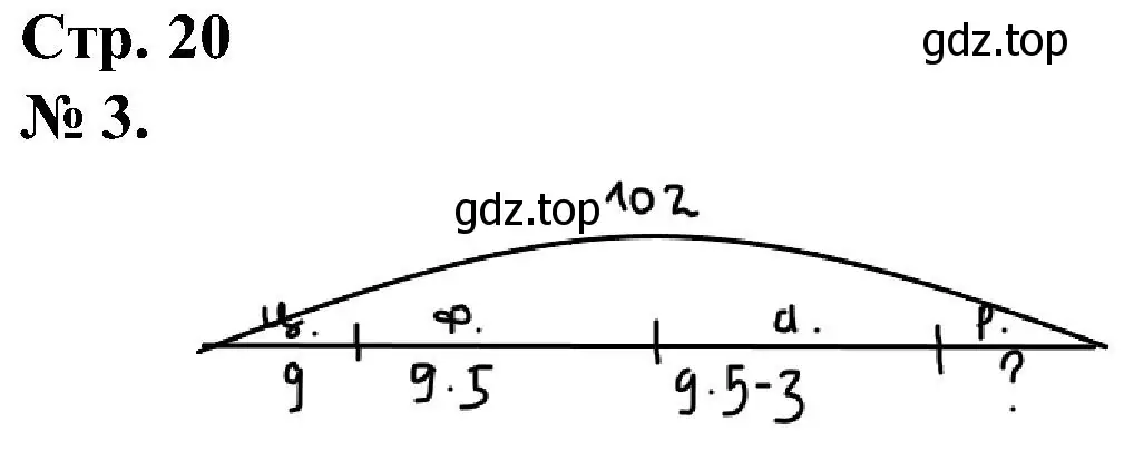 Решение номер 3 (страница 20) гдз по математике 2 класс Петерсон, рабочая тетрадь 3 часть