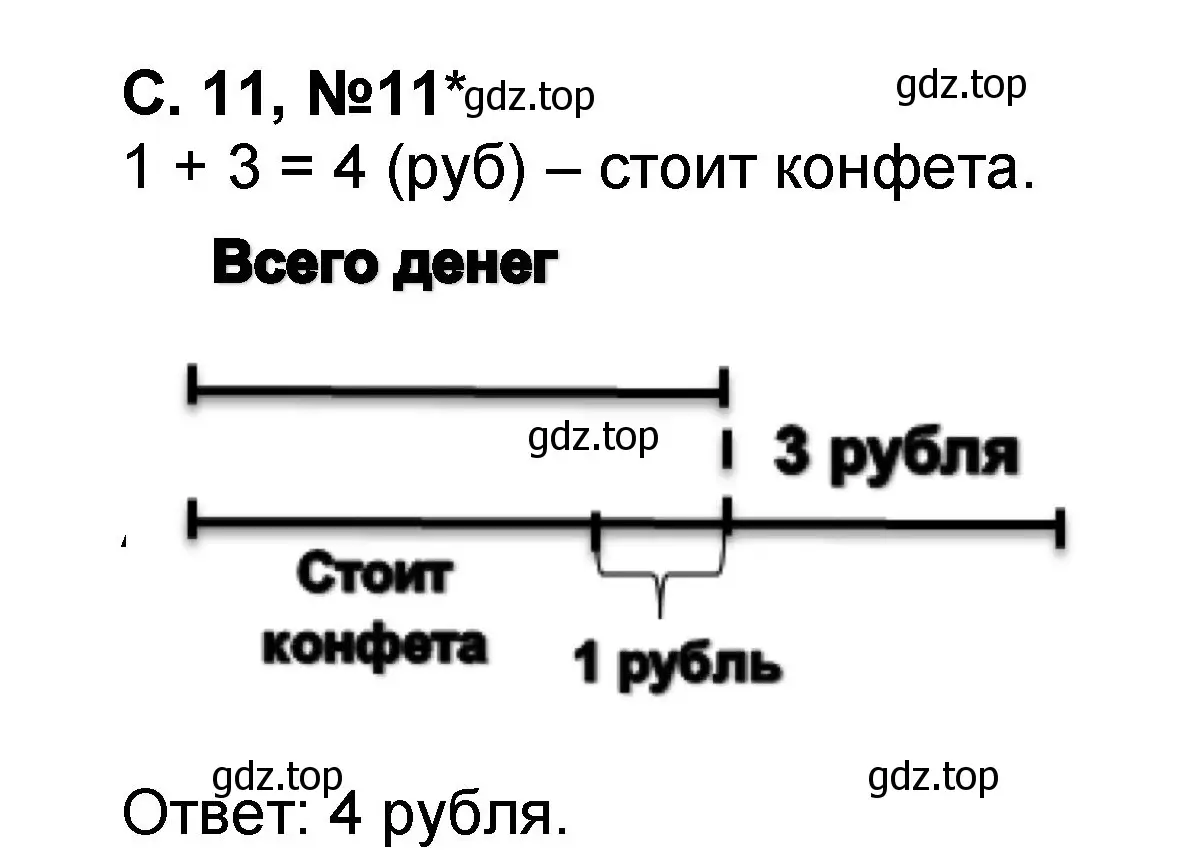 Решение номер 11 (страница 11) гдз по математике 2 класс Петерсон, учебник 1 часть