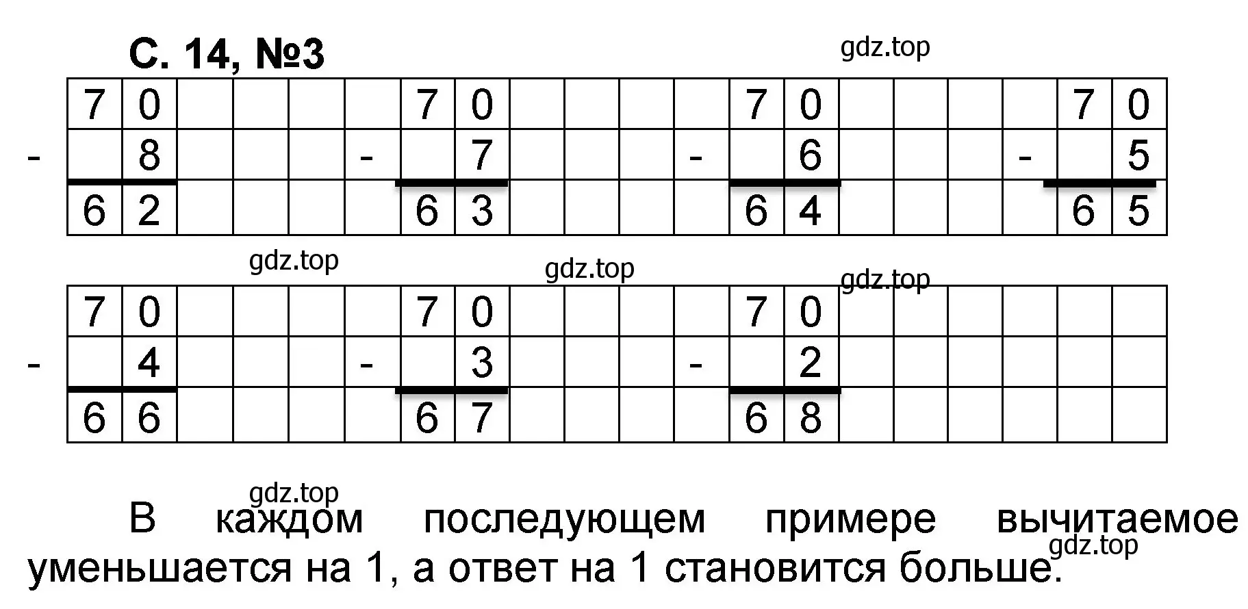 Решение номер 3 (страница 14) гдз по математике 2 класс Петерсон, учебник 1 часть