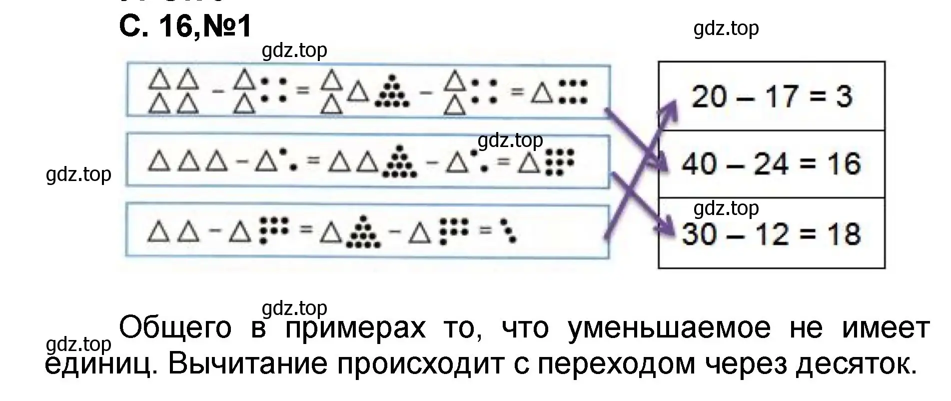 Решение номер 1 (страница 16) гдз по математике 2 класс Петерсон, учебник 1 часть