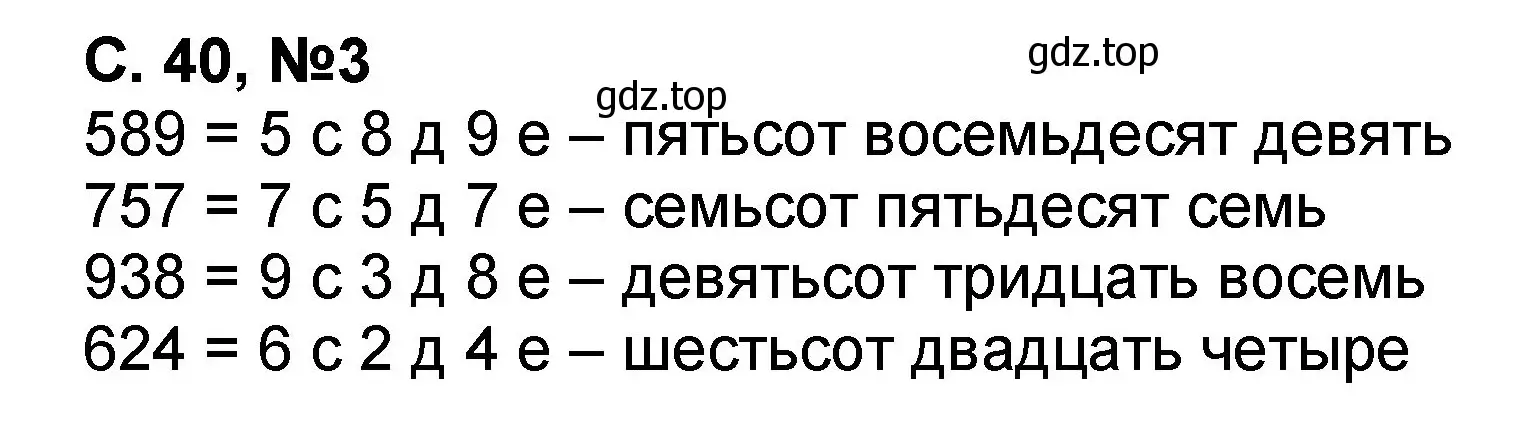 Решение номер 3 (страница 40) гдз по математике 2 класс Петерсон, учебник 1 часть