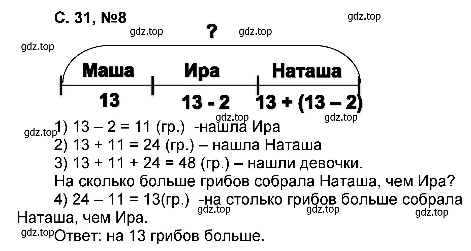 Решение номер 8 (страница 31) гдз по математике 2 класс Петерсон, учебник 2 часть