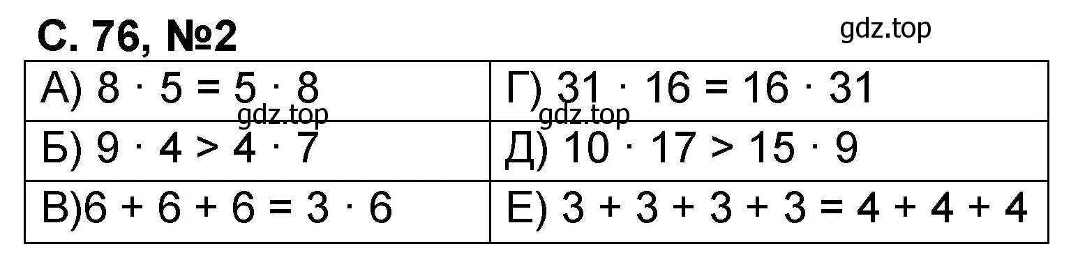 Решение номер 2 (страница 76) гдз по математике 2 класс Петерсон, учебник 2 часть