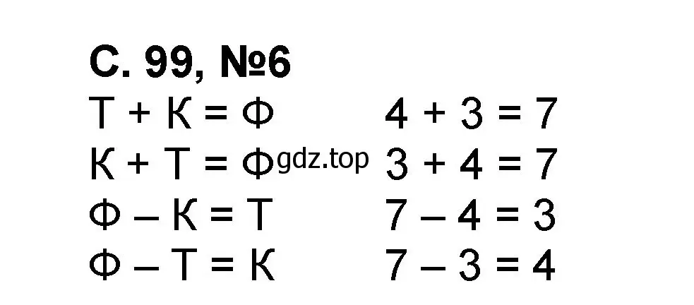 Решение номер 6 (страница 99) гдз по математике 2 класс Петерсон, учебник 2 часть