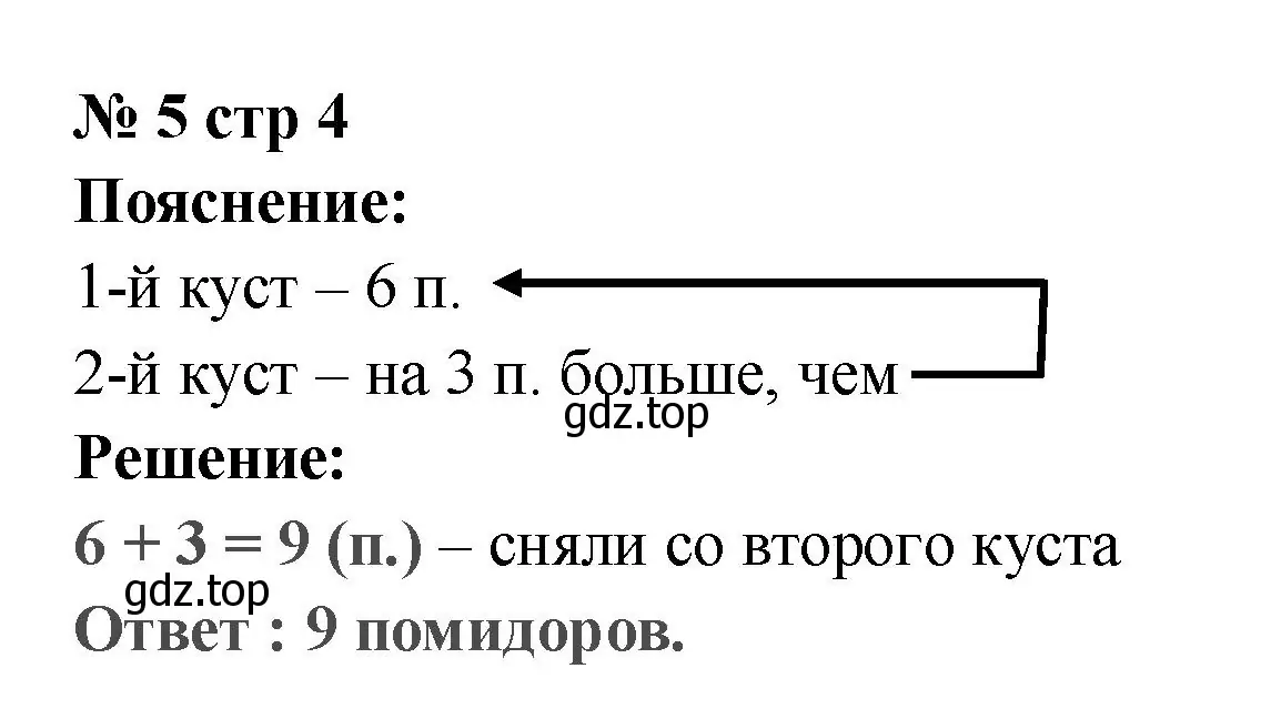 Решение номер 5 (страница 4) гдз по математике 2 класс Волкова, проверочные работы