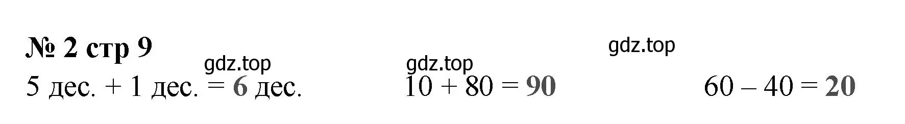 Решение номер 2 (страница 9) гдз по математике 2 класс Волкова, проверочные работы