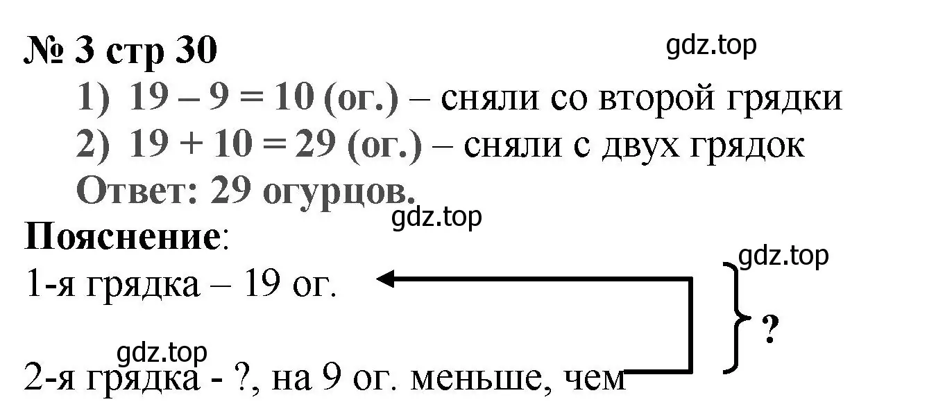 Решение номер 3 (страница 30) гдз по математике 2 класс Волкова, проверочные работы