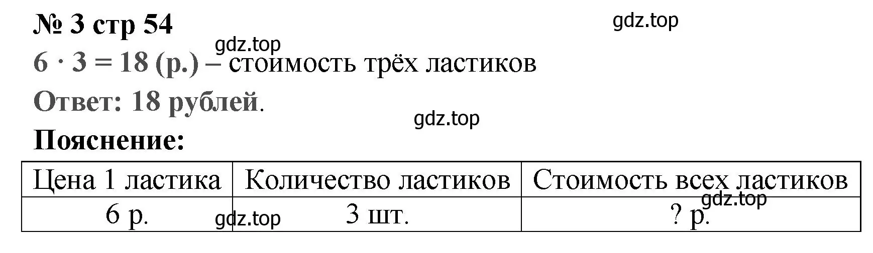 Решение номер 3 (страница 54) гдз по математике 2 класс Волкова, проверочные работы