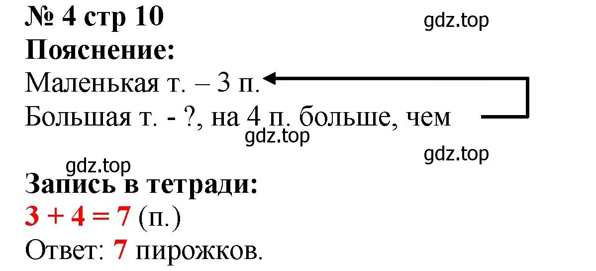 Решение номер 4 (страница 10) гдз по математике 2 класс Волкова, тетрадь учебных достижений