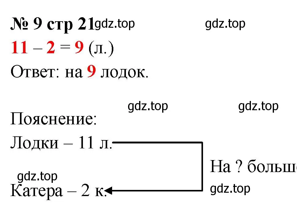 Решение номер 9 (страница 21) гдз по математике 2 класс Волкова, тетрадь учебных достижений