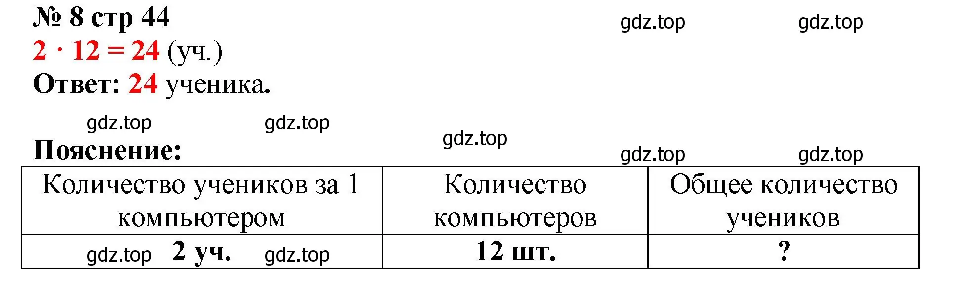 Решение номер 8 (страница 45) гдз по математике 2 класс Волкова, тетрадь учебных достижений