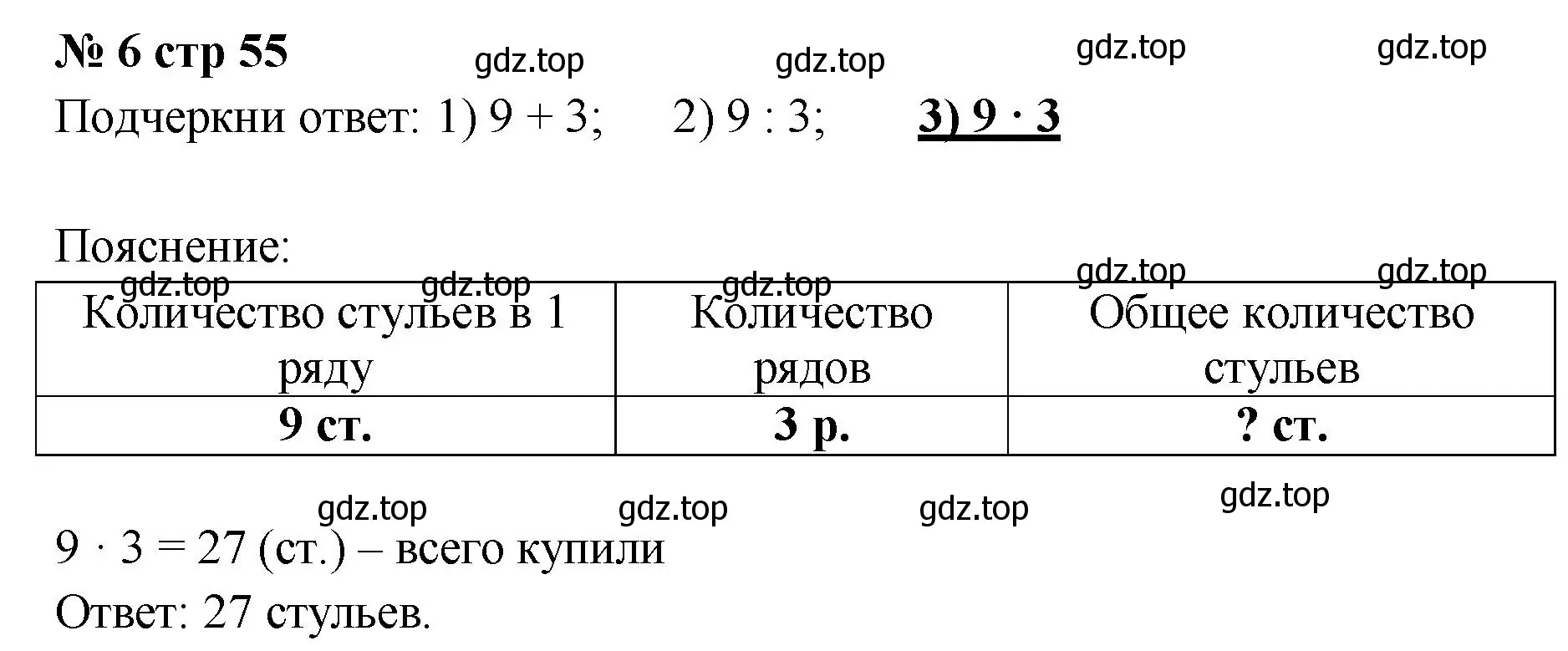 Решение номер 6 (страница 55) гдз по математике 2 класс Волкова, тетрадь учебных достижений