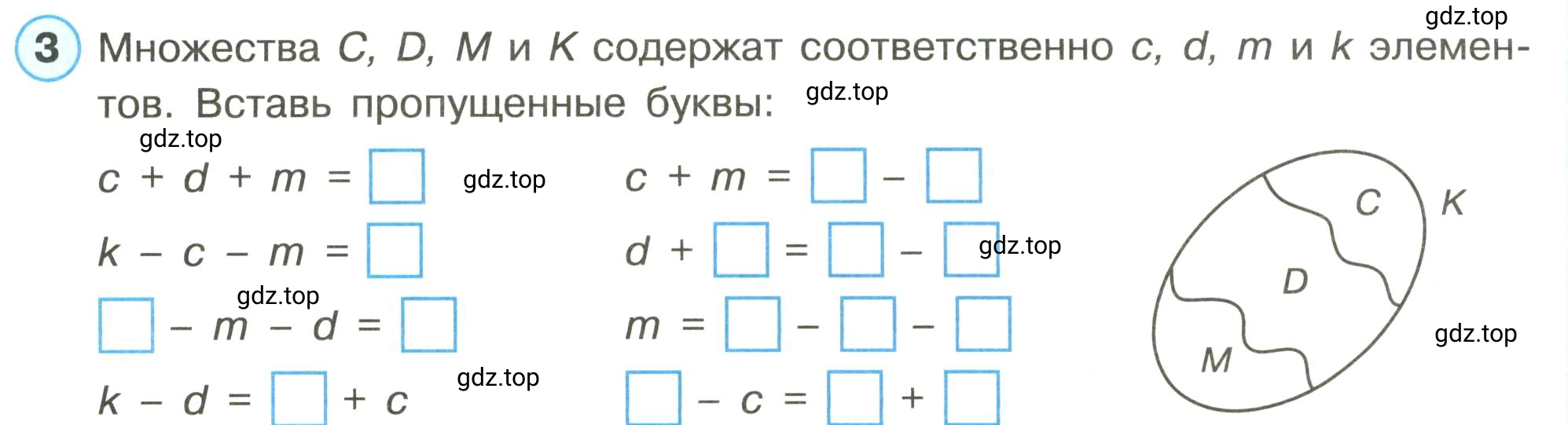 Условие номер 3 (страница 33) гдз по математике 3 класс Петерсон, рабочая тетрадь 1 часть