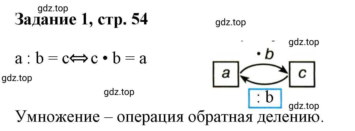 Решение номер 1 (страница 54) гдз по математике 3 класс Петерсон, рабочая тетрадь 1 часть