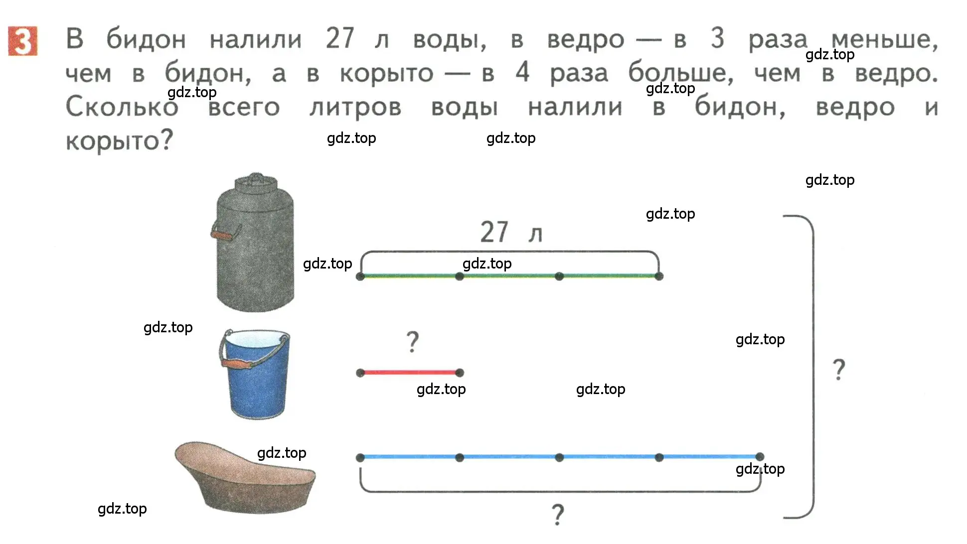 Условие номер 3 (страница 100) гдз по математике 3 класс Дорофеев, Миракова, учебник 1 часть