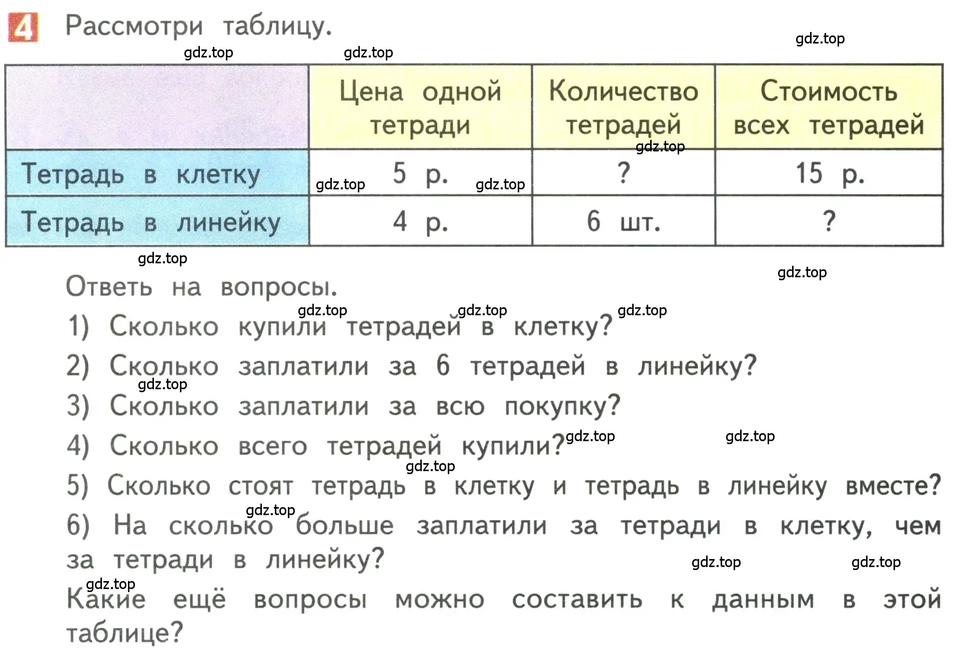 Условие номер 4 (страница 122) гдз по математике 3 класс Дорофеев, Миракова, учебник 1 часть