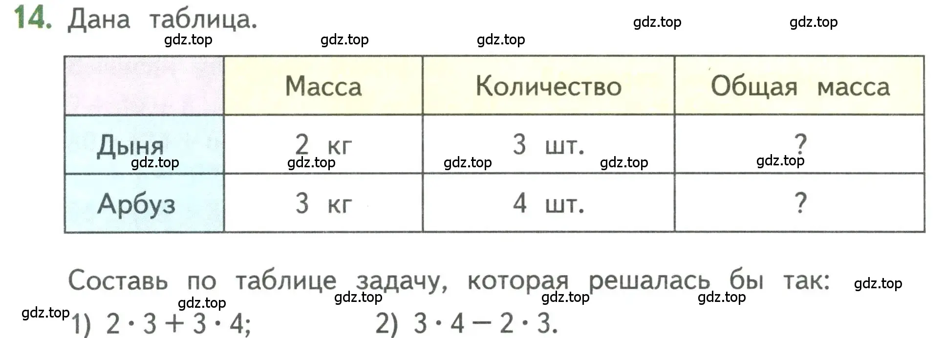 Условие номер 14 (страница 72) гдз по математике 3 класс Дорофеев, Миракова, учебник 1 часть