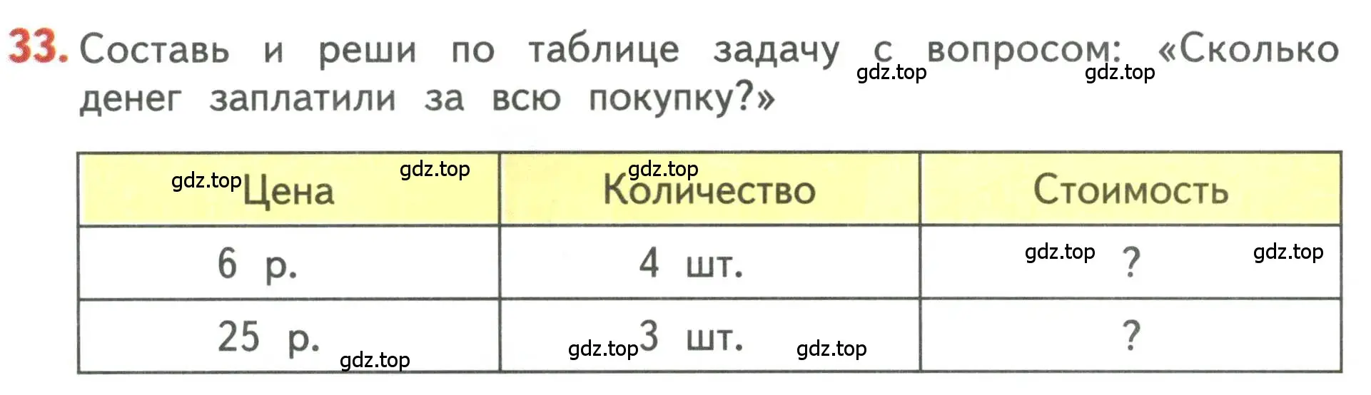 Условие номер 33 (страница 46) гдз по математике 3 класс Дорофеев, Миракова, учебник 2 часть