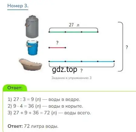Решение номер 3 (страница 100) гдз по математике 3 класс Дорофеев, Миракова, учебник 1 часть