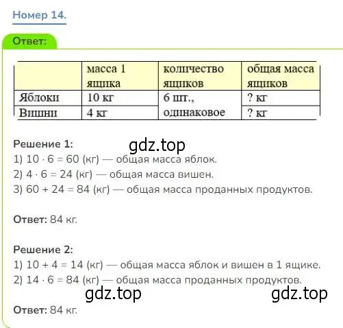 Решение номер 14 (страница 125) гдз по математике 3 класс Дорофеев, Миракова, учебник 1 часть