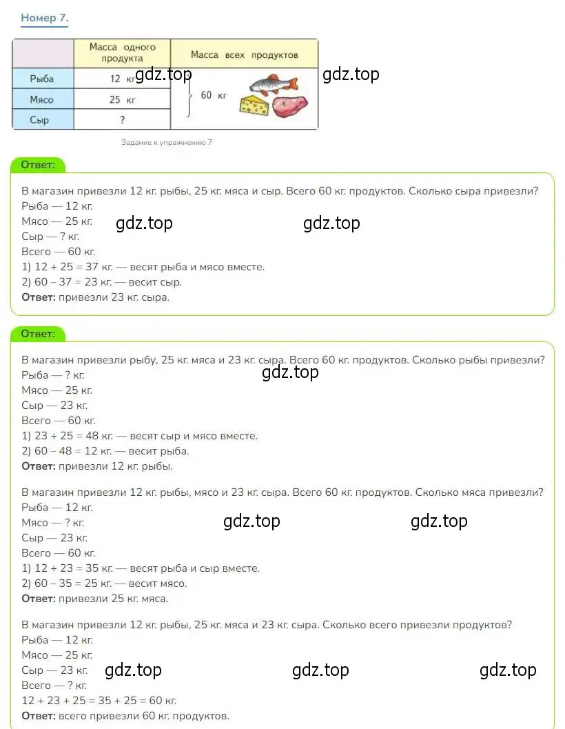 Решение номер 7 (страница 21) гдз по математике 3 класс Дорофеев, Миракова, учебник 1 часть