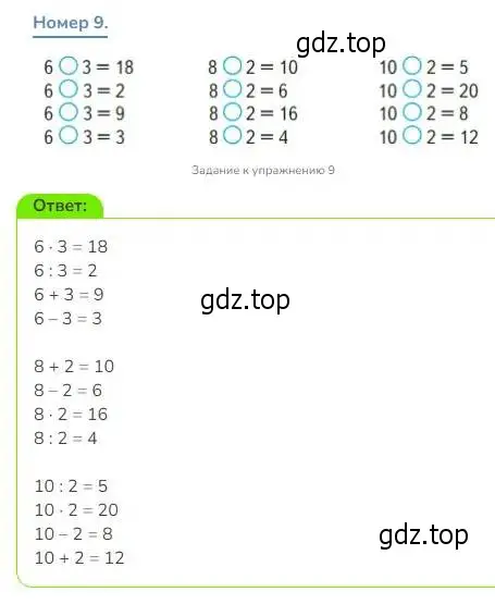 Решение номер 9 (страница 52) гдз по математике 3 класс Дорофеев, Миракова, учебник 1 часть