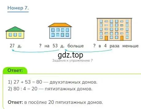 Решение номер 7 (страница 58) гдз по математике 3 класс Дорофеев, Миракова, учебник 1 часть