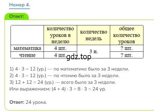 Решение номер 4 (страница 84) гдз по математике 3 класс Дорофеев, Миракова, учебник 1 часть