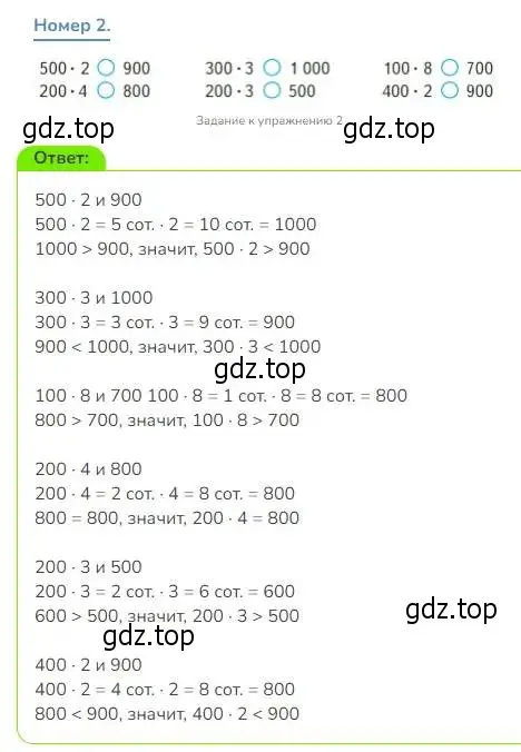 Решение номер 2 (страница 102) гдз по математике 3 класс Дорофеев, Миракова, учебник 2 часть