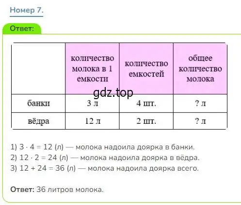 Решение номер 7 (страница 32) гдз по математике 3 класс Дорофеев, Миракова, учебник 2 часть