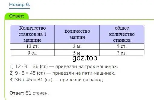 Решение номер 6 (страница 70) гдз по математике 3 класс Дорофеев, Миракова, учебник 2 часть