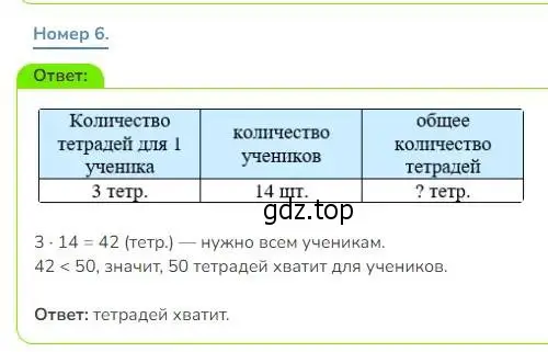 Решение номер 6 (страница 85) гдз по математике 3 класс Дорофеев, Миракова, учебник 2 часть