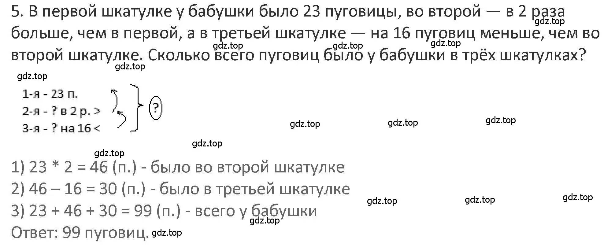 Решение 2. номер 5 (страница 94) гдз по математике 3 класс Дорофеев, Миракова, учебник 1 часть