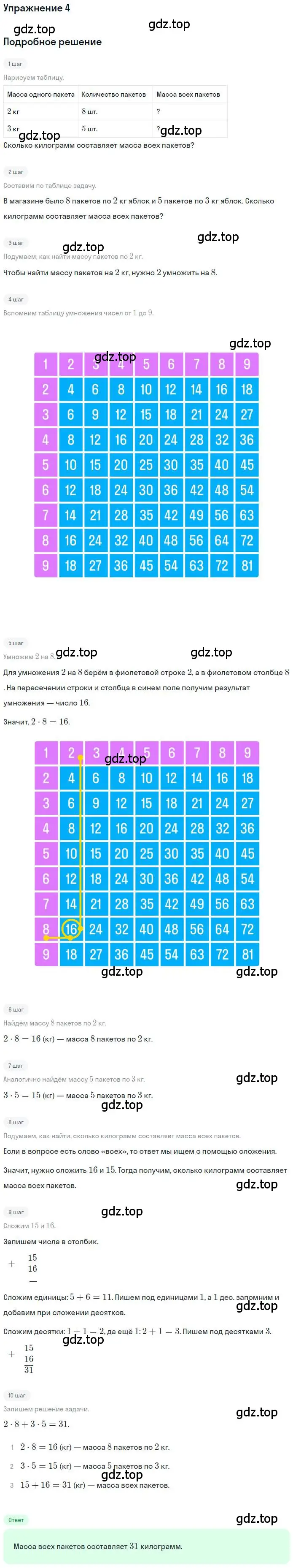 Решение 3. номер 4 (страница 22) гдз по математике 3 класс Дорофеев, Миракова, учебник 2 часть