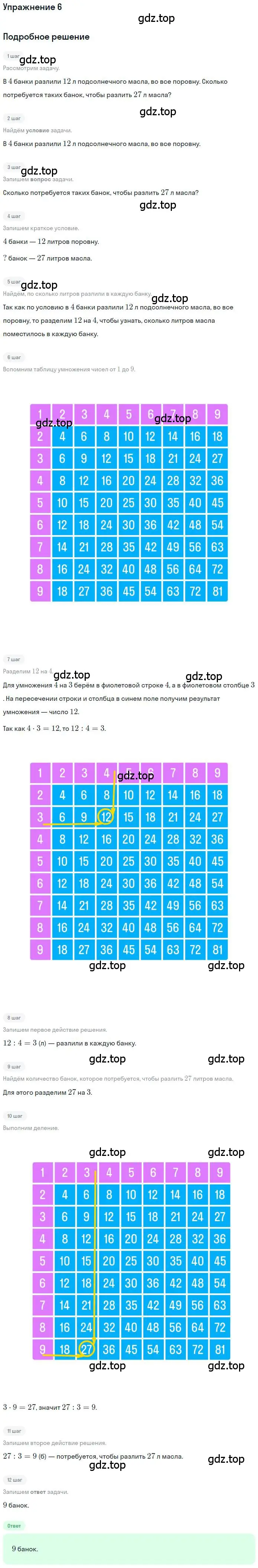 Решение 3. номер 6 (страница 24) гдз по математике 3 класс Дорофеев, Миракова, учебник 2 часть