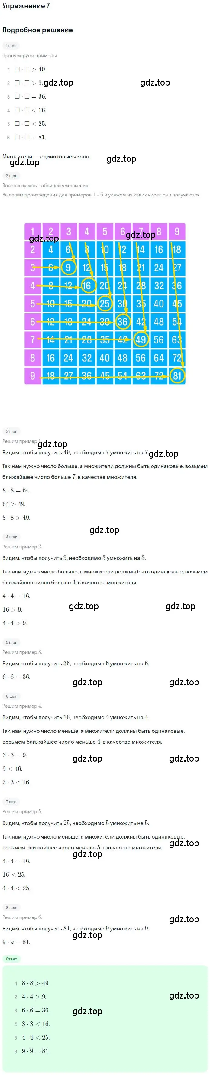 Решение 3. номер 7 (страница 29) гдз по математике 3 класс Дорофеев, Миракова, учебник 2 часть